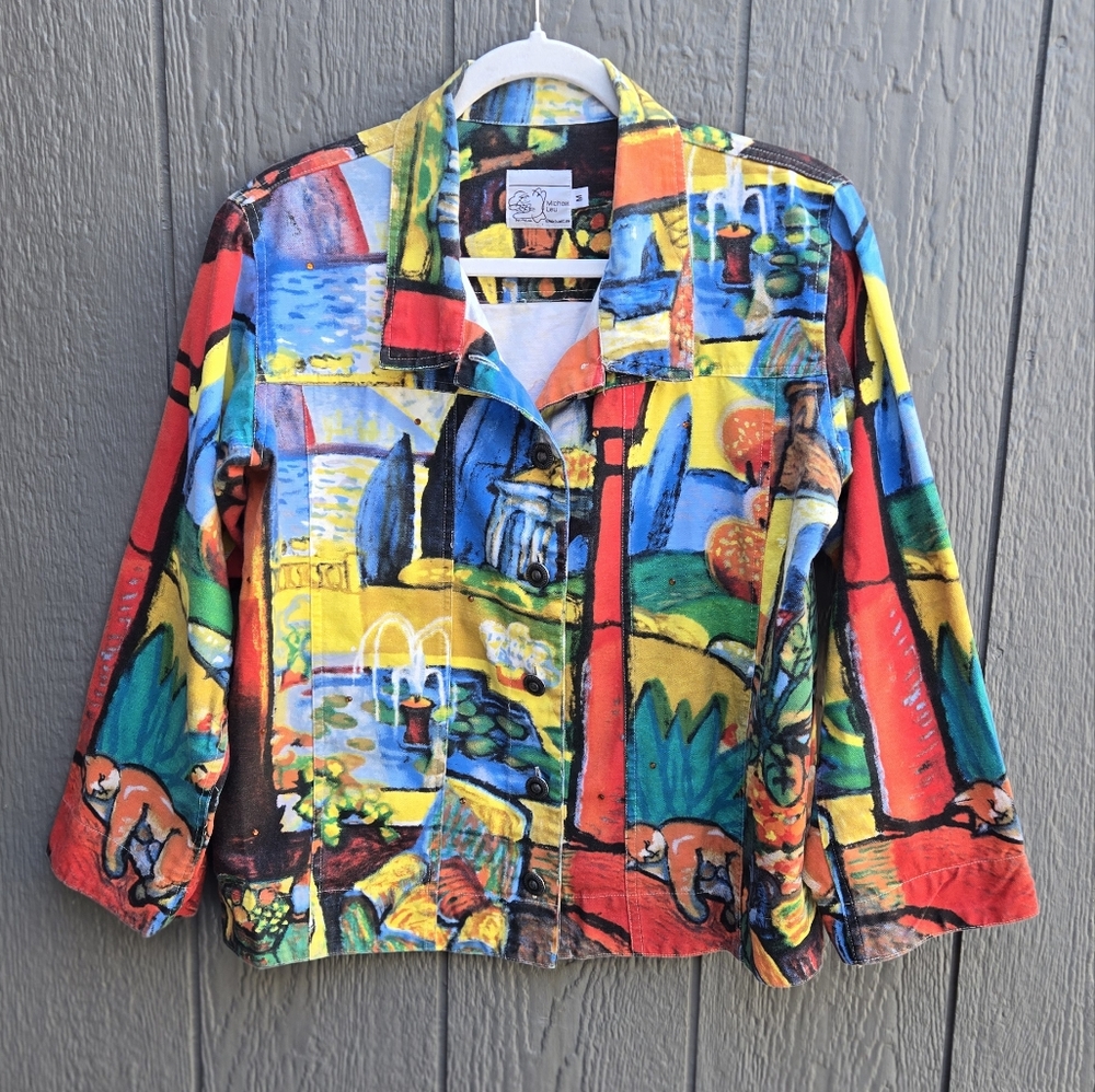Michael Leu Colorful Canvas Jacket